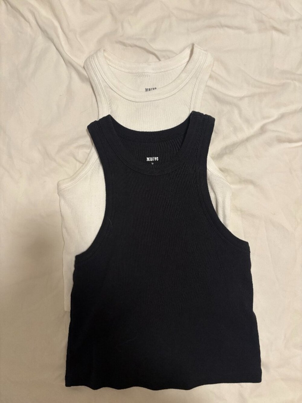 Anthropologie Maeve Racer Back tee set of 2 size XS
